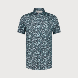 Blue Industry All-over print korte mouw overhemd |