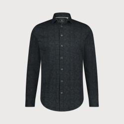 Blue Industry Melange effect overhemd |