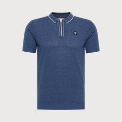 Blue Industry Polo ritssluiting |