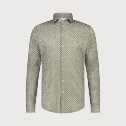 Blue Industry Gebreid polka-dot overhemd |