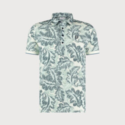 Blue Industry All-over print polo |