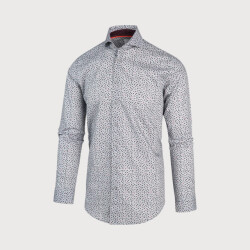 Blue Industry Grijs navy bloemenprint overhemd |