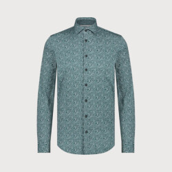 Blue Industry Ruitenmotief stretch overhemd |