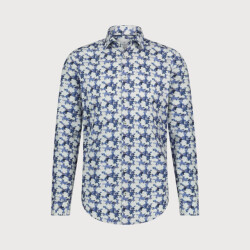 Blue Industry Cotton print overhemd |