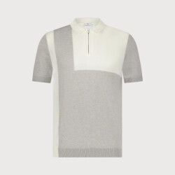 Blue Industry De grafische polo met ritssluiting |