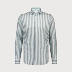 Blue Industry Streepmotief jersey overhemd |