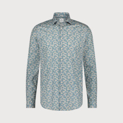 Blue Industry Katoenen print overhemd |
