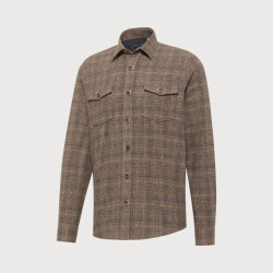 Blue Industry Overshirt, bruin geruit |