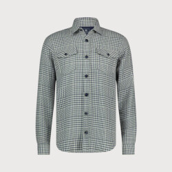 Blue Industry Overshirt met ruitmotief |