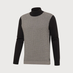 Blue Industry Koltrui met pied de poule motief |