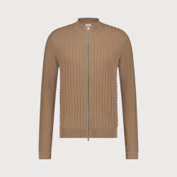 Blue Industry Structuur gebreid rits vest |