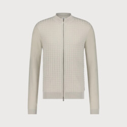 Blue Industry Structuur gebreid rits vest |