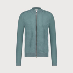 Blue Industry Structuur gebreid rits vest |