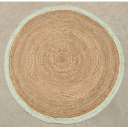 Velaar Vloerkleed jaipur jute rond tapijt 100% jute natur- 150 cm rond