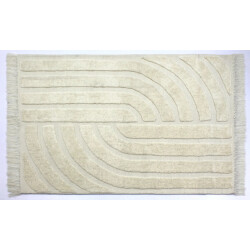 Velaar Vloerkleed pastrana japandi – 100% wol design tapijt beige- 160x230 cm