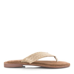 Lazamani Geweven slippers met lichte glans teenslippers dames