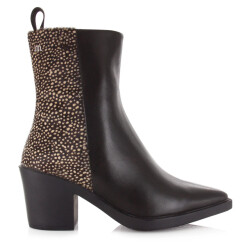Maruti Gisele leather pixel enkellaars met hak dames