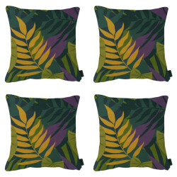 Madison sierkussen iven green ca. 50x50 cm set van 4