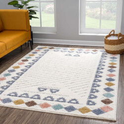 Muratap Vloerkleed focus anime hoogpolig fluffy scandinavisch multikleur -