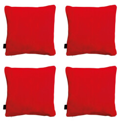 Madison sierkussen panama red ca. 45x45 cm set van 4