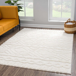 Muratap Outlet vloerkleed focus uni fluffy creme- 160x230 cm