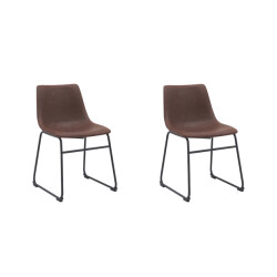 Label51 Eetkamerstoel risto - pu-leder set van 2