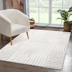 Muratap Vloerkleed focus japandi hoogpolig fluffy scandinavisch - 160x230