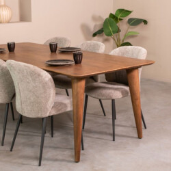 Label51 Eetkamertafel fly nature mangohout 190x100 cm