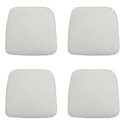 Madison zitkussen wicker panama linnen ca. 48x48 cm set van 4