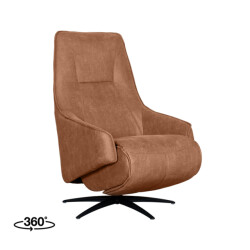 Label51 Fauteuil odense cognac micro suede