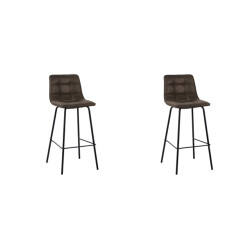 Label51 Barkruk bistro moss fluweel set van 2
