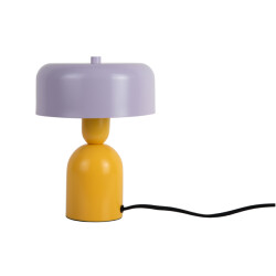 Leitmotiv tafellamp double funky bright yellow & soft purple