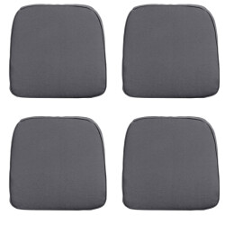 Madison zitkussen wicker panama grey ca. 48x48 cm set van 4
