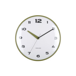 Karlsson wandklok brisk dome army green- Ø40cm