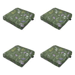 Madison zitkussen donna green canvas eco+ ca. 40x40 cm set van 4