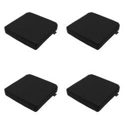 Madison zitkussen black canvas eco+ ca. 40x40 cm set van 4