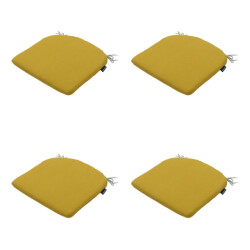 Madison zitkussen panama yellow 46x48cm 4 stuks