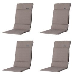 Madison tuinkussen fiber deluxe panama ca. 125x50 cm set van 4