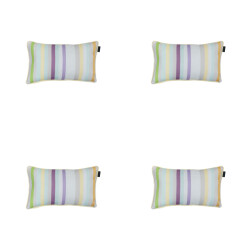 Madison sierkussen righe purple ca. 30x50 cm set van 4