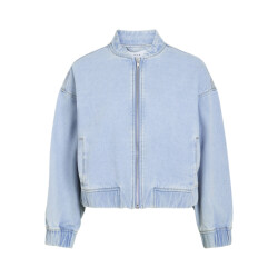 Vila vimarley denim bomber jacket 14109889 light blue denim