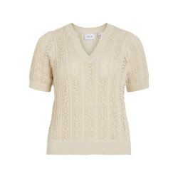 Vila vinajra o-neck s/s short t-shirt 14105437 birch