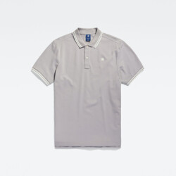 G-Star dunda slim stripe polo d17127-5864 g276 grey alloy