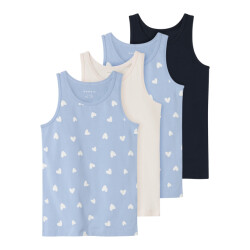 Name It Meisjes hemd top nkftank hartjes 4-pack multicolor