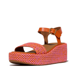 FitFlop Platfforms woven wedge ankle-strap sandals