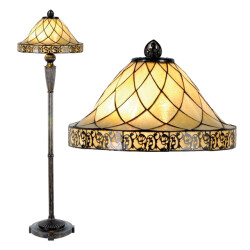 LumiLamp Tiffany vloerlamp Ø 46x168 cm glas driehoek staande lamp