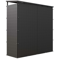 4goodz Outsunny haardhoutrek xl 185 cm met waterdichte hoes, houtopslag tot