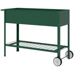 4goodz Outsunny verhoogd kweekbed met wielen plantenbak metaal -
