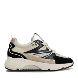 Cruyff Madina black brown lage sneakers dames