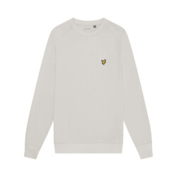 Lyle and Scott crew neck fly fleece sweater heren parel/