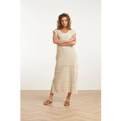Smashed Lemon 25214 off crochet midi jurk |